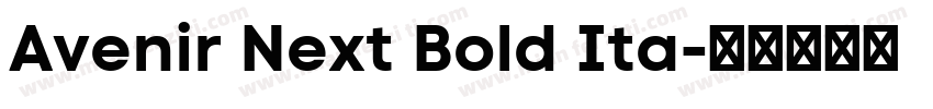 Avenir Next Bold Ita字体转换